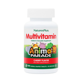 NaturesPlus, Animal Parade, Children's Chewable Multivitamin Supplement, Cherry, 180 Animal-Shaped Tablets